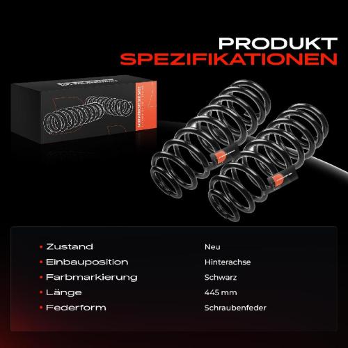 Frankberg 2x Fahrwerksfeder Hinterachse für Mercedes-Benz M-Klasse W164 3.0L 3.5L 5.0L 5.5L 2005-2011 Bild Frankberg 2x Fahrwerksfeder Hinterachse für Mercedes-Benz M-Klasse W164 3.0L 3.5L 5.0L 5.5L 2005-2011