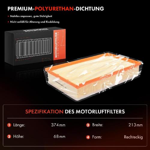 Frankberg 1x Luftfilter Filtereinsatz für Audi A3 8V 8Y Q3 VW Passat 3G Tiguan Skoda Cupra Bild Frankberg 1x Luftfilter Filtereinsatz für Audi A3 8V 8Y Q3 VW Passat 3G Tiguan Skoda Cupra