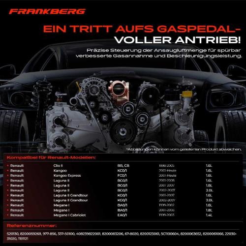 1x Drosselklappe Drosselklappenstutzen für Renault Clio II Laguna Megane Scénic Bild 1x Drosselklappe Drosselklappenstutzen für Renault Clio II Laguna Megane Scénic