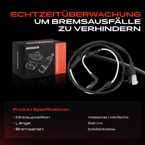 1x Warnkontakt Bremsbelagverschleiß Hinterachse für Jaguar F-Pace X761 Land Rover 5.0L Bild 1x Warnkontakt Bremsbelagverschleiß Hinterachse für Jaguar F-Pace X761 Land Rover 5.0L