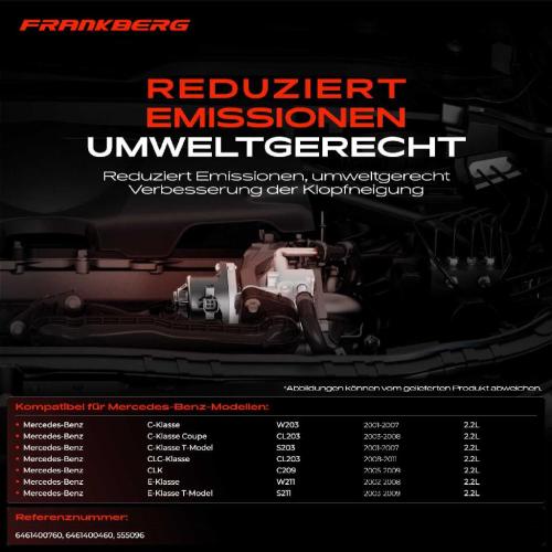 1x AGR-Ventil Abgasrückführungsventil für Mercedes-Benz C-Klasse W203 C-Klasse Coupe S203 CL203 C209 W211 S211 Bild 1x AGR-Ventil Abgasrückführungsventil für Mercedes-Benz C-Klasse W203 C-Klasse Coupe S203 CL203 C209 W211 S211