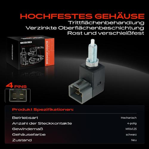 1x Bremslichtschalter für Honda Accord Hyundai i20 	i30 Lantra KIA Cerato Rio II Bild 1x Bremslichtschalter für Honda Accord Hyundai i20 	i30 Lantra KIA Cerato Rio II