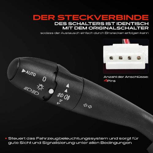 1x Kombischalter Lenkstockschalter für Citroën Berlingo C3 C4 Xsara Peugeot 207 Bild 1x Kombischalter Lenkstockschalter für Citroën Berlingo C3 C4 Xsara Peugeot 207