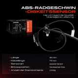 1x ABS Sensor Vorderachse links für Mazda 626 V Hatchback Station Wagon 1.8L 2.0L Bj ab 1997