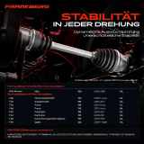 1x Antriebswelle Vorderachse Links für Fiat Fiorino Kasten/MPV 225 Punto Evo 199 Qubo Alfa Mito 955