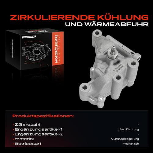 Frankberg 1x Ölpumpe für Nissan Micra IV K13KK Note E12 1.2L 2011-2024 Bild Frankberg 1x Ölpumpe für Nissan Micra IV K13KK Note E12 1.2L 2011-2024