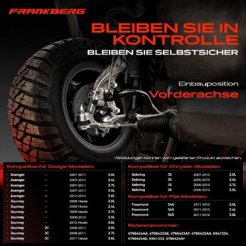 1x Querlenker Vorderachse für Chrysler Sebring Cabriolet Dodge Avenger Journey Van Fiat Freemont Bild 1x Querlenker Vorderachse für Chrysler Sebring Cabriolet Dodge Avenger Journey Van Fiat Freemont