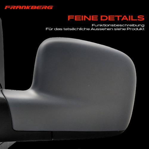 Frankberg 1x Außenspiegel Links für VW Multivan T5 Transporter 7E 7H 7J 2003-2015 Bild Frankberg 1x Außenspiegel Links für VW Multivan T5 Transporter 7E 7H 7J 2003-2015