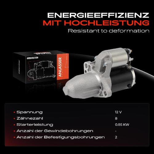 1x Anlasser Starter für Smart Fortwo Cabrio 451 Fortwo Coupe 1.0L Bj ab 2007 Bild 1x Anlasser Starter für Smart Fortwo Cabrio 451 Fortwo Coupe 1.0L Bj ab 2007