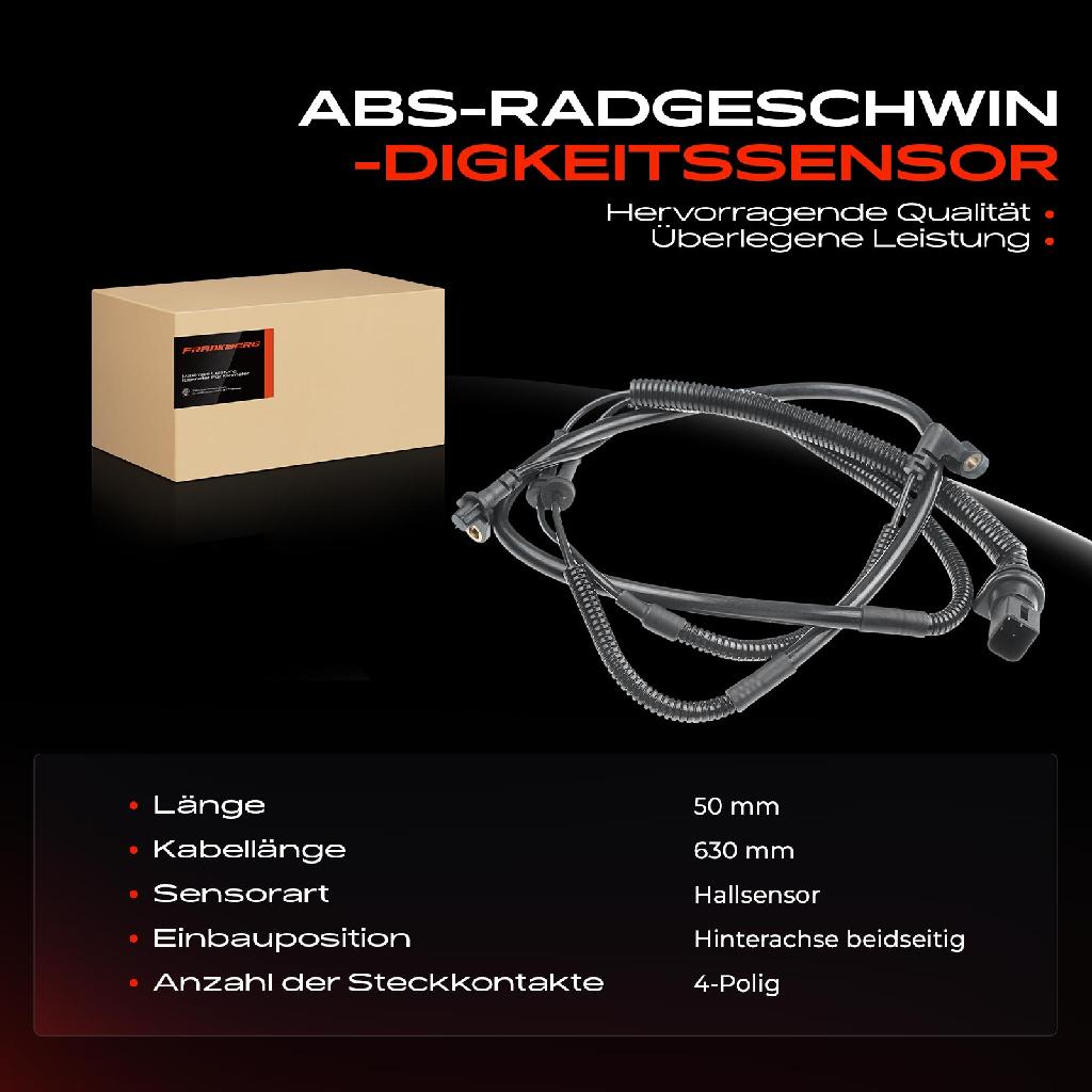 1x ABS Sensor Hinterachse beidseitig für Ford KA RB KA Van 1.3L 1.6L 2002-2008