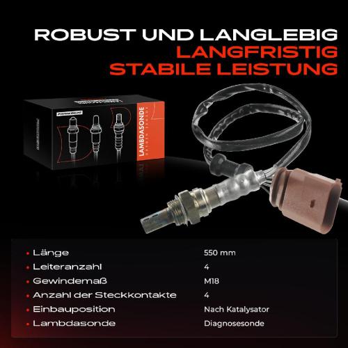 Frankberg 1x Lambdasonde Diagnosesonde Nach Katalysator für VW Polo Golf IV Seat Ibiza Skoda Fabia I Bild Frankberg 1x Lambdasonde Diagnosesonde Nach Katalysator für VW Polo Golf IV Seat Ibiza Skoda Fabia I