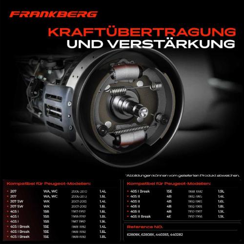 2x Radbremszylinder Hinten für Peugeot 207 405 I II Break Bild 2x Radbremszylinder Hinten für Peugeot 207 405 I II Break