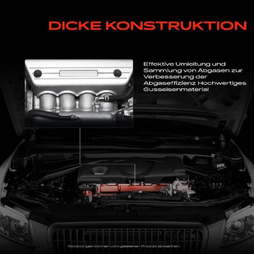 1x Abgaskrümmer Auspuff Krümmer für VW Touareg Transporter T5 Multivan V Bild 1x Abgaskrümmer Auspuff Krümmer für VW Touareg Transporter T5 Multivan V