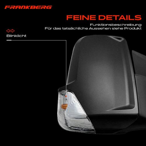 Frankberg 1x Außenspiegel Rechts für VW Crafter 30-35 Bus Kasten 2E Mercedes-Benz B906 2006-2009 Bild Frankberg 1x Außenspiegel Rechts für VW Crafter 30-35 Bus Kasten 2E Mercedes-Benz B906 2006-2009