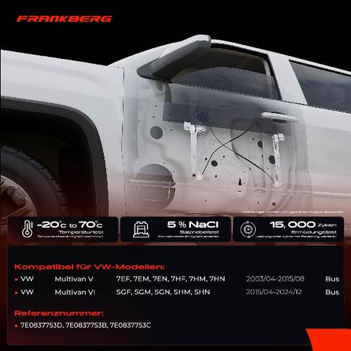 Frankberg 1x Fensterheber Vorne Links für VW Multivan V 7EF 7EM 7EN 7HF 7HM 7HN Bild Frankberg 1x Fensterheber Vorne Links für VW Multivan V 7EF 7EM 7EN 7HF 7HM 7HN
