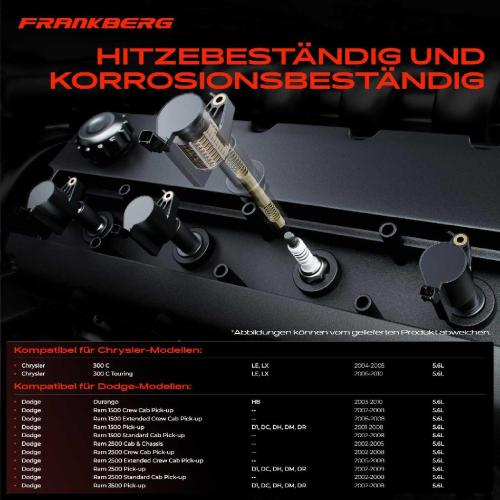 8x Zündmodul Zündspule für Chrysler 300 C Touring Dodge Durango Ram 1500 Crew Cab Pick-up Ram 3500 Pick-up Bild 8x Zündmodul Zündspule für Chrysler 300 C Touring Dodge Durango Ram 1500 Crew Cab Pick-up Ram 3500 Pick-up