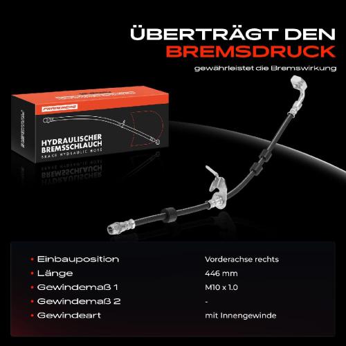 Frankberg 1x Bremsschlauch Bremsschläuche Vorderachse Rechts für Volvo XC90 II XC60 II V90 II V60 Bild Frankberg 1x Bremsschlauch Bremsschläuche Vorderachse Rechts für Volvo XC90 II XC60 II V90 II V60