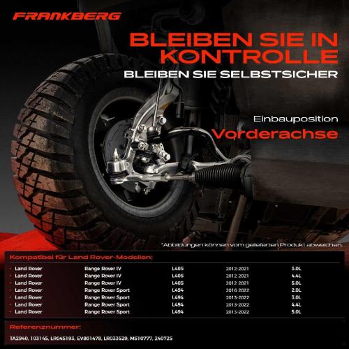 2x Spurstange Vorderachse für Land Rover Range Rover IV L405 Range Rover Sport L494 3.0L 2012-2022 Bild 2x Spurstange Vorderachse für Land Rover Range Rover IV L405 Range Rover Sport L494 3.0L 2012-2022