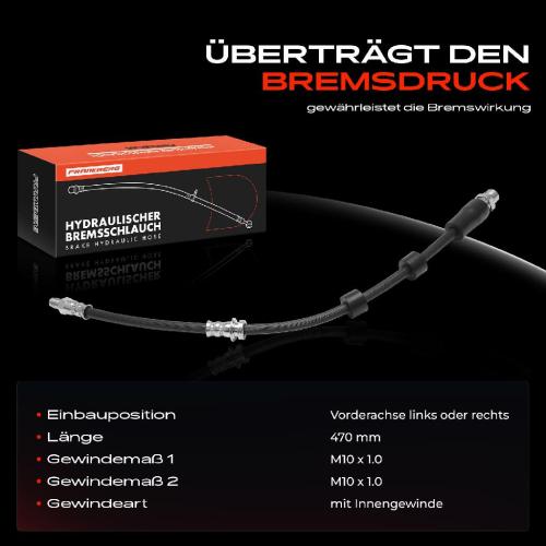 1x Bremsschlauch Bremsschläuche Vorderachse Links oder Rechts für BMW 3er Coupe E90 E91 E92 2005-2013 Bild 1x Bremsschlauch Bremsschläuche Vorderachse Links oder Rechts für BMW 3er Coupe E90 E91 E92 2005-2013