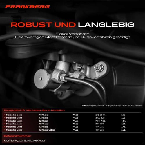 1x Hauptbremszylinder Bremszylinder für Mercedes-Benz W463 G 55 AMG 270 320 400 500 Bild 1x Hauptbremszylinder Bremszylinder für Mercedes-Benz W463 G 55 AMG 270 320 400 500