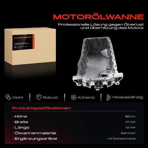 Frankberg 1x Ölwanne Motorölwanne für VW Multivan V 7H 7E Transporter V 7H 7E 7J 1.9L 2.0L Bild Frankberg 1x Ölwanne Motorölwanne für VW Multivan V 7H 7E Transporter V 7H 7E 7J 1.9L 2.0L