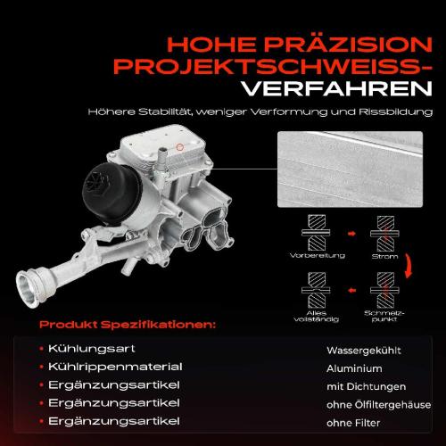 1x Ölkühler Motoröl für Fiat 500 312 351 352 Doblo 263 Fiorino Panda Qubo Bild 1x Ölkühler Motoröl für Fiat 500 312 351 352 Doblo 263 Fiorino Panda Qubo