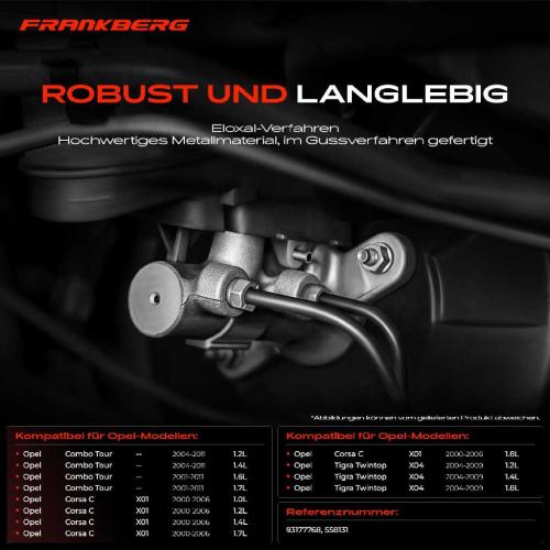 1x Hauptbremszylinder Bremszylinder für Opel Corsa C F08 F68 Combo Tigra Twintop Bild 1x Hauptbremszylinder Bremszylinder für Opel Corsa C F08 F68 Combo Tigra Twintop