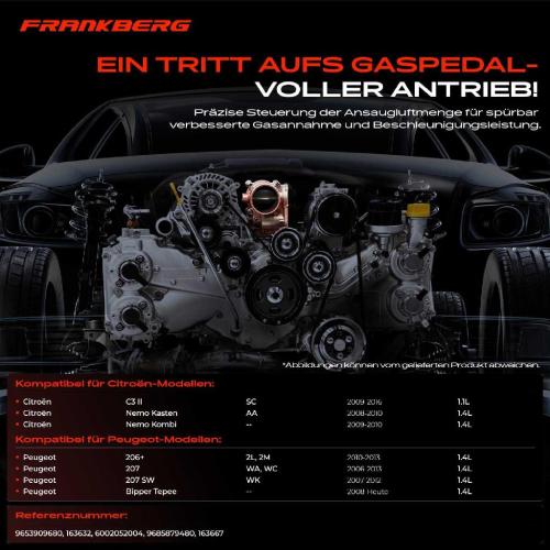 1x Drosselklappe Drosselklappenstutzen für Citroën C3 II Nemo Peugeot 206 207 Bild 1x Drosselklappe Drosselklappenstutzen für Citroën C3 II Nemo Peugeot 206 207