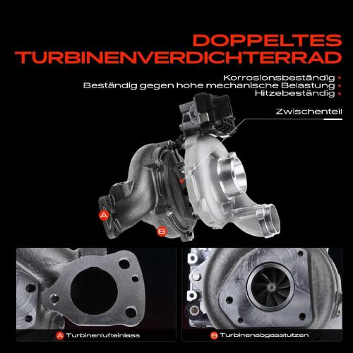 Frankberg 1x Abgasturbolader für Mercedes-Benz W461 W463 W166 C292 X204 X164 X166 W164 W166 V251 W251 Bild Frankberg 1x Abgasturbolader für Mercedes-Benz W461 W463 W166 C292 X204 X164 X166 W164 W166 V251 W251