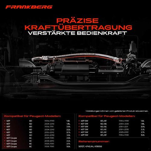 2x Seilzug Feststellbremse Hinterachse beidseitig für Peugeot 407 Coupe SW 6C 6D 6E 1.6L Bild 2x Seilzug Feststellbremse Hinterachse beidseitig für Peugeot 407 Coupe SW 6C 6D 6E 1.6L