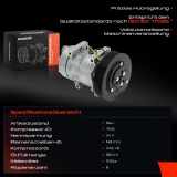 1x Klimakompressor für Nissan Cabstar F24M F24W 2.5L 2006-2012