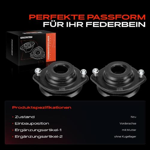 2x Domlager Federbeinstütz lager für Mazda MX-5 I NA 1.6L 1990-1998 Bild 2x Domlager Federbeinstütz lager für Mazda MX-5 I NA 1.6L 1990-1998
