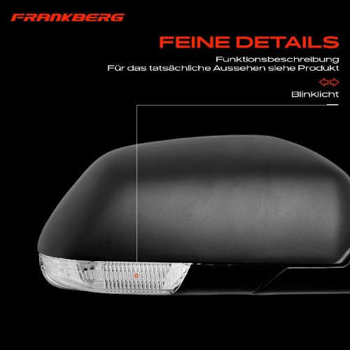 Frankberg 1x Außenspiegel Rechts für Skoda Octavia I 1U2 1U5 1.4L 1.6L 1.8L 1.9L 2.0L 1996-2010 Bild Frankberg 1x Außenspiegel Rechts für Skoda Octavia I 1U2 1U5 1.4L 1.6L 1.8L 1.9L 2.0L 1996-2010