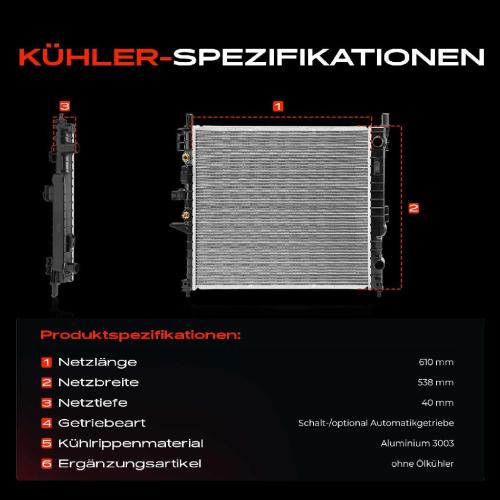 1x Kühler Wasserkühler Motorkühler für Mercedes-Benz M-Klasse W163 ML 270 CDI Bild 1x Kühler Wasserkühler Motorkühler für Mercedes-Benz M-Klasse W163 ML 270 CDI