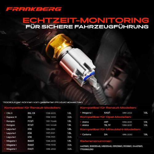Frankberg 1x Sensor Kühlmitteltemperatur für Renault Laguna I Kangoo Megane Volvo S40 V40 Bild Frankberg 1x Sensor Kühlmitteltemperatur für Renault Laguna I Kangoo Megane Volvo S40 V40