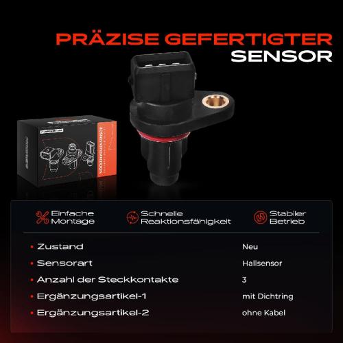 1x Nockenwellenposition Sensor für Hyundai Accent III MC i10 KIA Picanto Rio II JB Bild 1x Nockenwellenposition Sensor für Hyundai Accent III MC i10 KIA Picanto Rio II JB