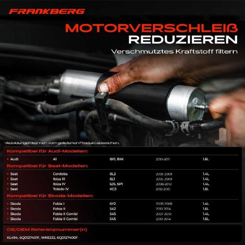 1x Kraftstofffilter für VW Polo Skoda Fabia Rapid Seat Ibiza Audi A1 Bild 1x Kraftstofffilter für VW Polo Skoda Fabia Rapid Seat Ibiza Audi A1