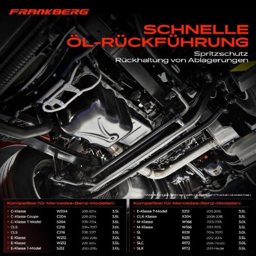Frankberg 1x Ölwanne Motorölwanne für Mercedes-Benz W204 W212 A207 S212 W166 R172 Bild Frankberg 1x Ölwanne Motorölwanne für Mercedes-Benz W204 W212 A207 S212 W166 R172