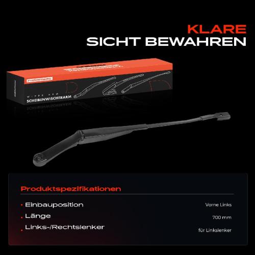 1x Wischerarm Scheibenwischer Vorne Links für Audi Q3 8UB 8UG 2.5L 2015-2018 Bild 1x Wischerarm Scheibenwischer Vorne Links für Audi Q3 8UB 8UG 2.5L 2015-2018