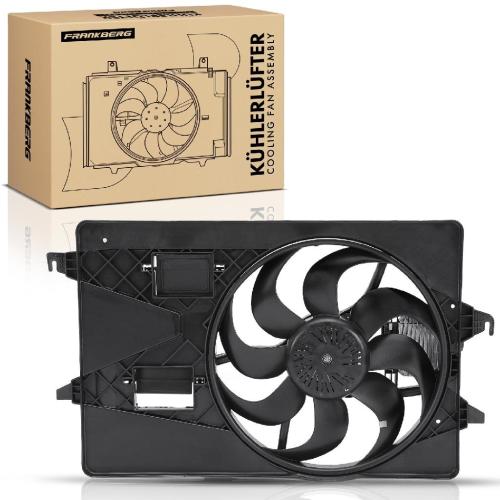 Frankberg 1x Motorkühller Einfachlüfter mit Kühlerlüfterrahmen Ford Mondeo III B5Y B4Y Turnier BWY 2.0L Bild Frankberg 1x Motorkühller Einfachlüfter mit Kühlerlüfterrahmen Ford Mondeo III B5Y B4Y Turnier BWY 2.0L