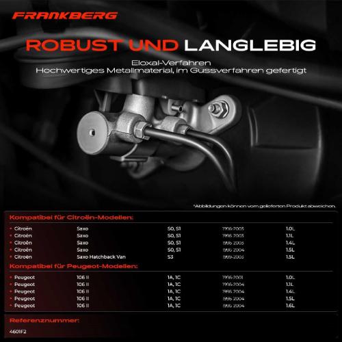 1x Hauptbremszylinder Bremszylinder für Peugeot 106 II 1A 1C Citroën Saxo S0 S1 S3 Bild 1x Hauptbremszylinder Bremszylinder für Peugeot 106 II 1A 1C Citroën Saxo S0 S1 S3