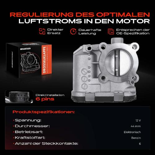 Frankberg 1x Drosselklappe Drosselklappenstutzen für Lancia Ypsilon Fiat Bravo II Alfa Romeo Bild Frankberg 1x Drosselklappe Drosselklappenstutzen für Lancia Ypsilon Fiat Bravo II Alfa Romeo