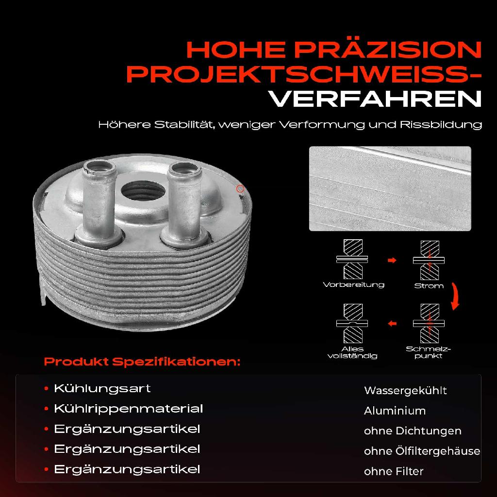 1x Ölkühler Motoröl für Nissan Almera II Almera Tino NP300 Pick-up Primera X-Trail