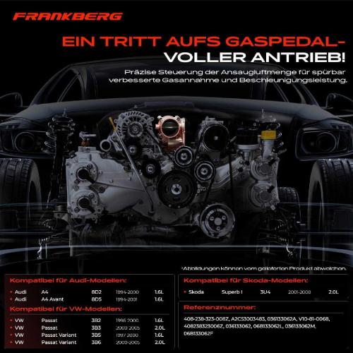 1x Drosselklappe Drosselklappenstutzen für VW Passat 3B Audi A4 8D Skoda Superb I 3U4 1.6L 2.0L Bild 1x Drosselklappe Drosselklappenstutzen für VW Passat 3B Audi A4 8D Skoda Superb I 3U4 1.6L 2.0L