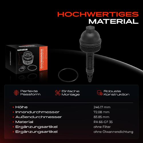 1x Ölfiltergehäuse Deckel für BMW 3er E46 E90 E91 E92 5er E60 E61 E83 E70 2.5L 3.0L Bild 1x Ölfiltergehäuse Deckel für BMW 3er E46 E90 E91 E92 5er E60 E61 E83 E70 2.5L 3.0L