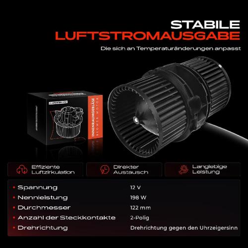 Frankberg 1x Gebläsemotor Innenraumgebläse für Renault Fluence L30_L3_ Bj ab 2010 Bild Frankberg 1x Gebläsemotor Innenraumgebläse für Renault Fluence L30_L3_ Bj ab 2010
