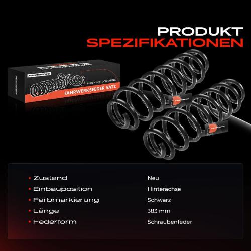 2x Fahrwerksfeder Hinterachse für Skoda Octavia II Combi 1Z5 Superb II Kombi 3T5 Bild 2x Fahrwerksfeder Hinterachse für Skoda Octavia II Combi 1Z5 Superb II Kombi 3T5