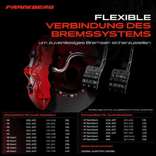 1x Bremsschlauch Bremsschläuche Vorderachse Links oder Rechts für Audi A6 4G2 4G5 A7 4GA 4GF Bild 1x Bremsschlauch Bremsschläuche Vorderachse Links oder Rechts für Audi A6 4G2 4G5 A7 4GA 4GF