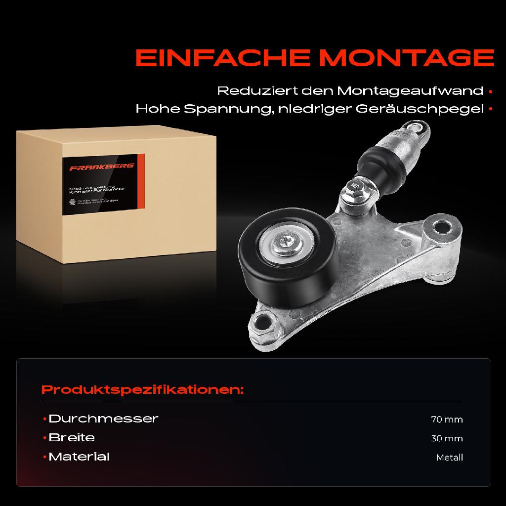 1x Spannrolle Riemenspanner für Toyota Avensis T25 Camry Harrier RAV 4 III 2.0L 2.4L