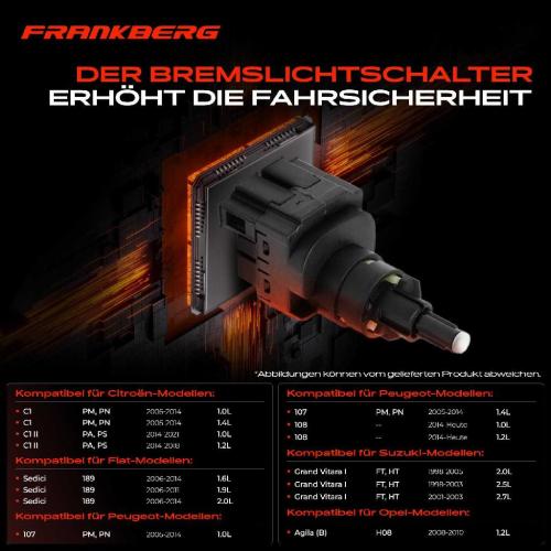 1x Bremslichtschalter für Citroën Toyota Auris Avensis Corolla Yaris Suzuki Peugeot Bild 1x Bremslichtschalter für Citroën Toyota Auris Avensis Corolla Yaris Suzuki Peugeot